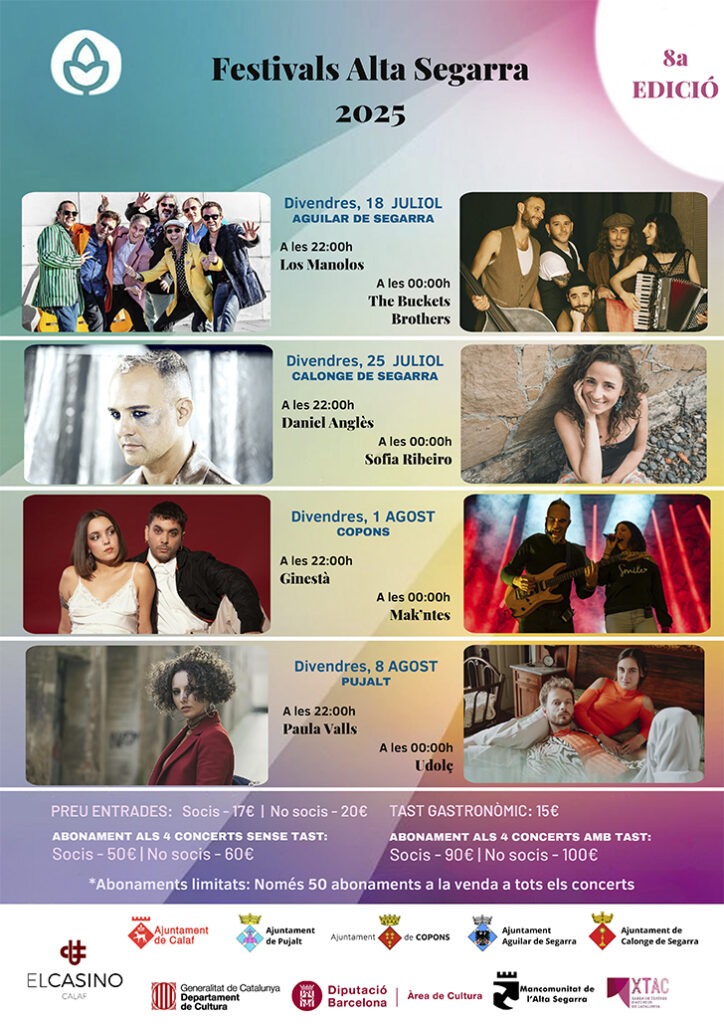 Els Festivals Alta Segarra celebren la seva 8a edició