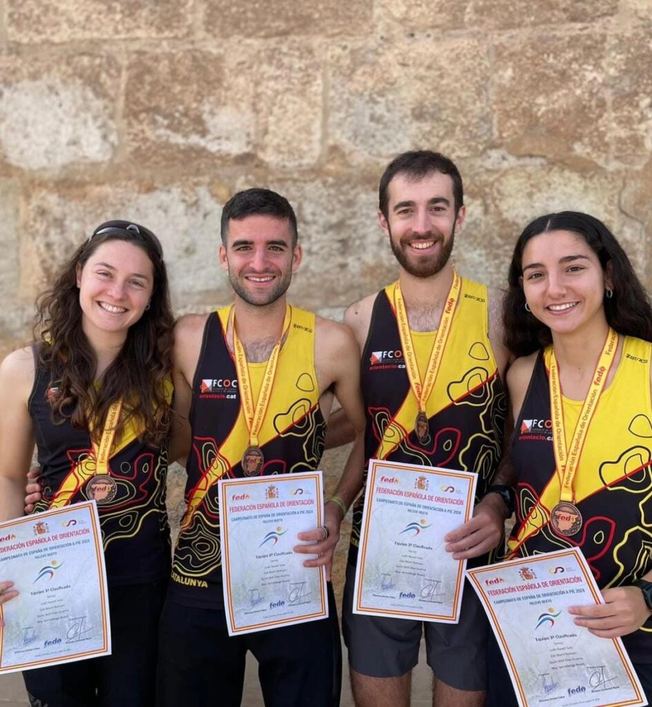 Quim Vich (UECAnoia), tercer al campionat d’Espanya de relleus mixt d’orientació
