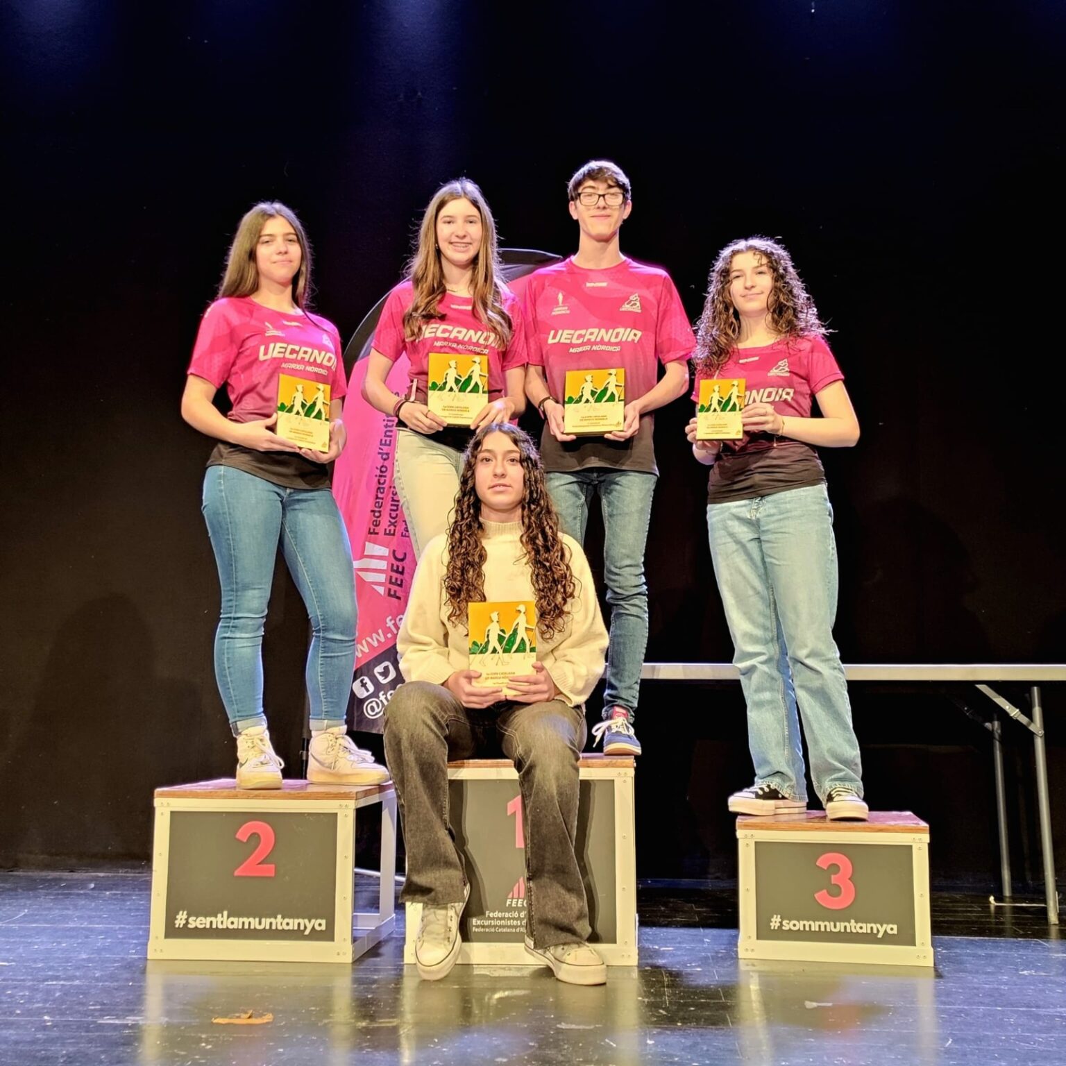 Quatre trofeus per la UECAnoia a la Copa Catalana de Marxa Nòrdica