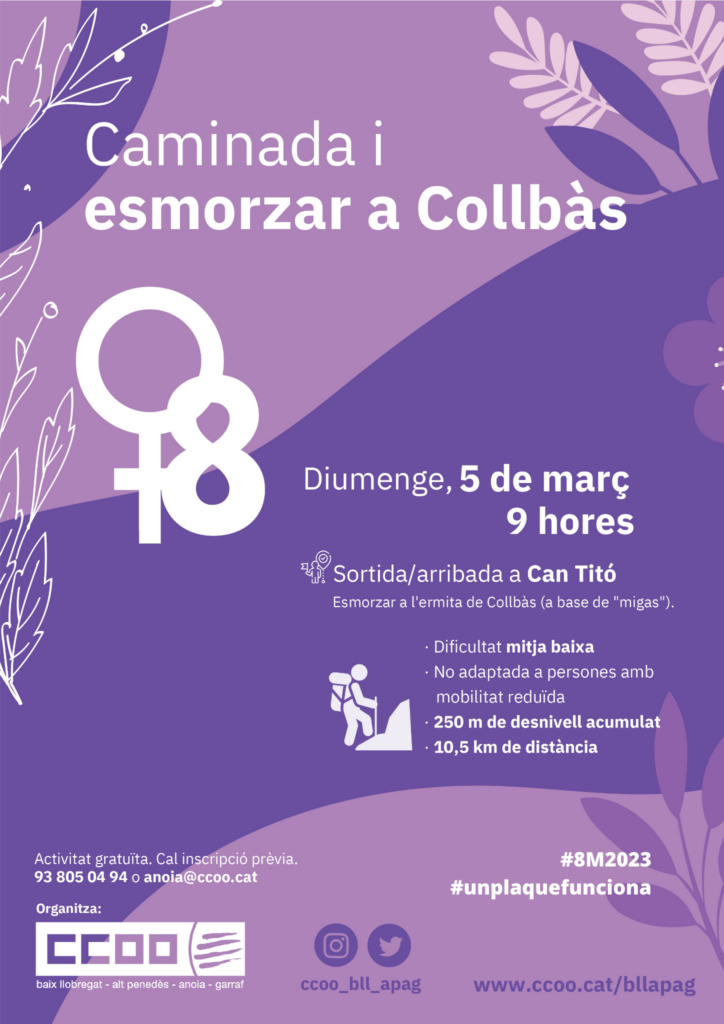 CCOO Anoia organitza novament la caminada a Collbàs