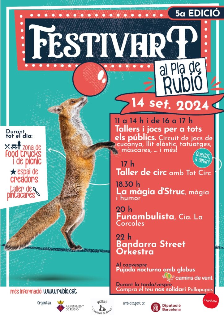 Circ, màgia i música de carrer a la 5a edició del Festivart de Rubió