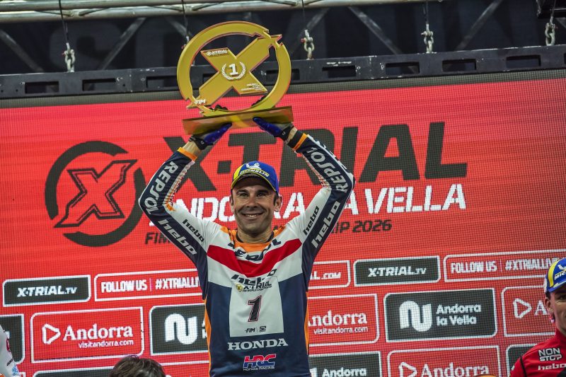Toni Bou amb el seu triomf al trial d’Andorra dissipa el dubtes de lesió a l’espatlla