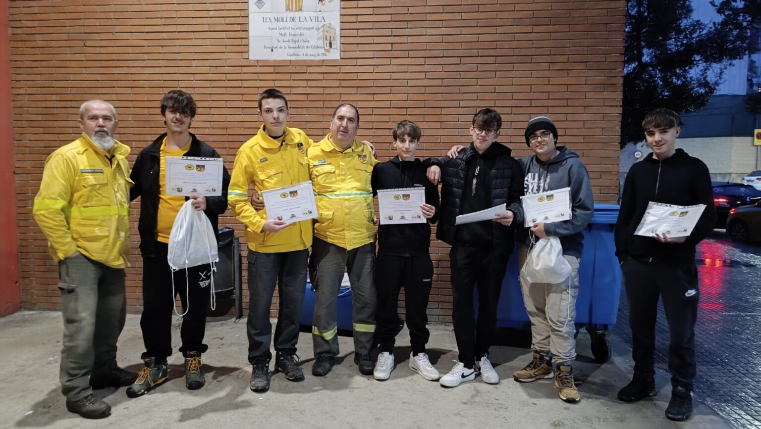 L’alumnat de l’institut de Capellades s’implica amb l’ADF de la Torre de Claramunt