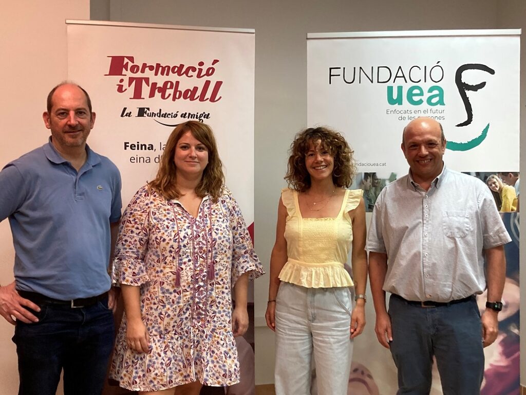 Acord entre la Fundació UEA i el Grup Formació i Treball per afavorir la formació i inserció laboral de persones en situació de risc d’exclusió social