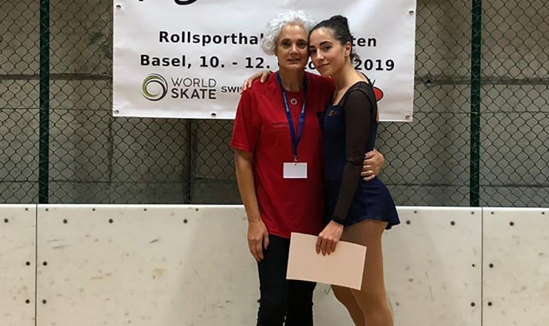 Primera competició internacional de la patinadora pierenca Aina Munné