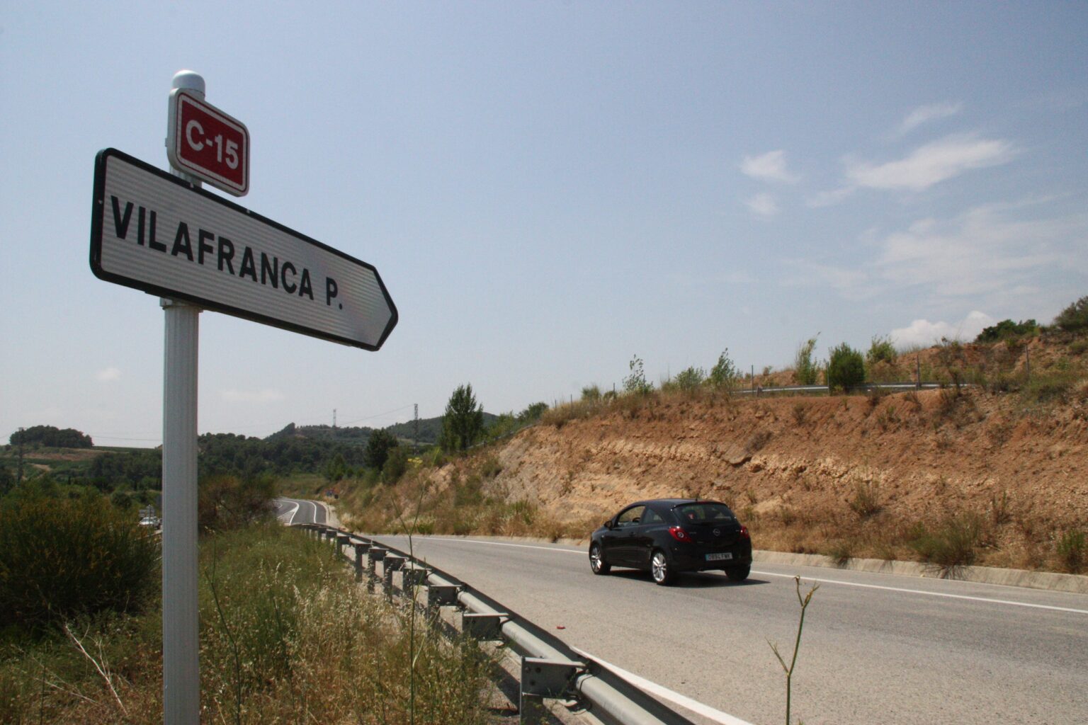 Un veí d’Òdena mor en un accident a la C-15
