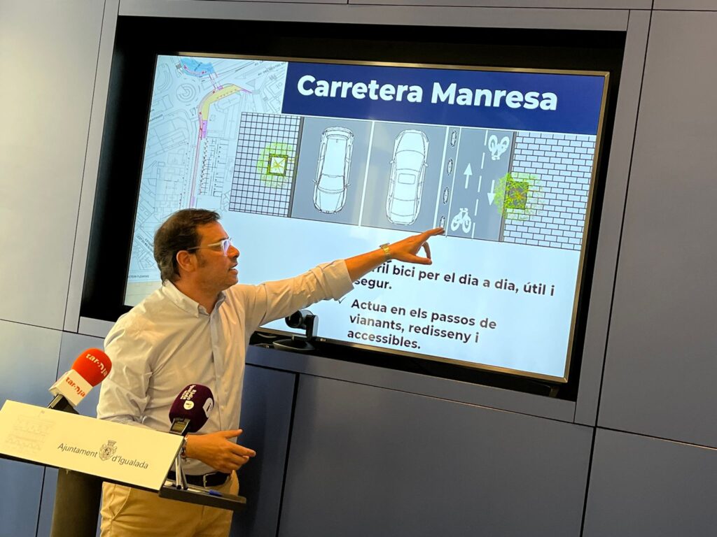 L’Ajuntament d’Igualada preveu enllestir el nou carril bici abans de finals d’any