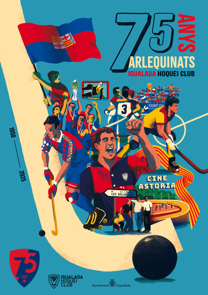 L’Igualada Hoquei Club presenta el cartell del seu 75è aniversari