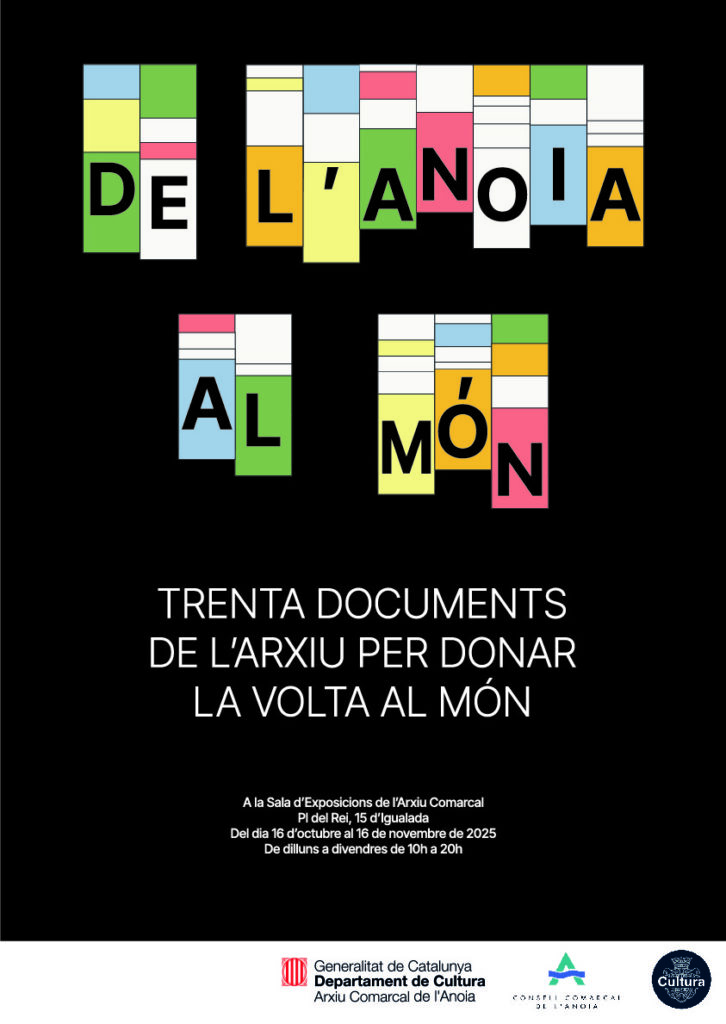 Una exposició proposa fer una volta al món a través de documents de l’Arxiu Comarcal de l’Anoia
