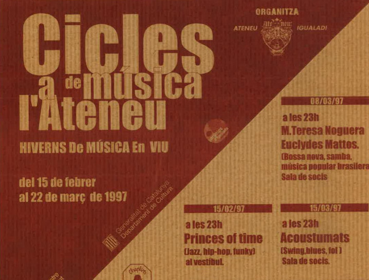 Anunci del primer cicle, ara fa vint anys.