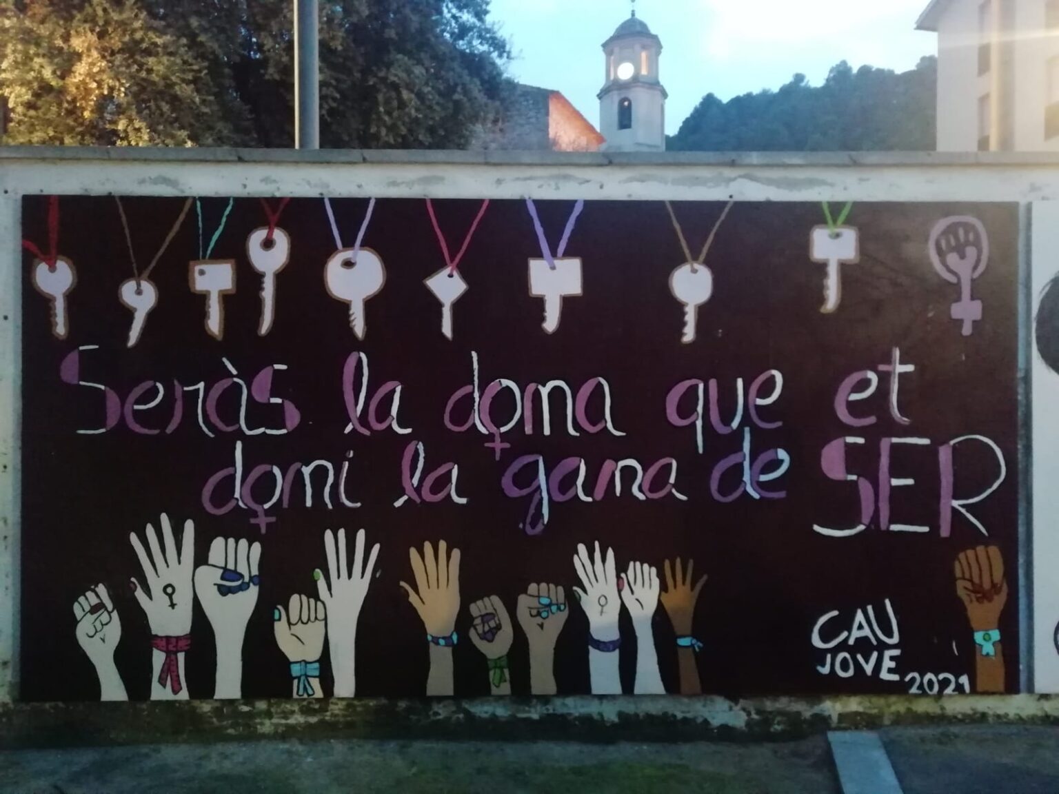 La Conca d’Òdena commemora un participat 8M malgrat la pandèmia