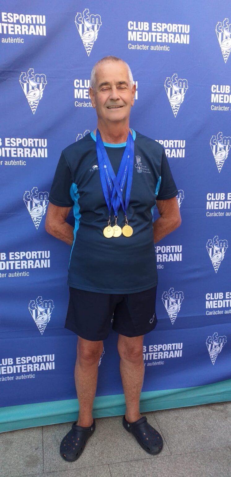 Ernest Parcerisas (Club Natació Igualada) aconsegueix tres medalles d’or al Campionat de Catalunya Master