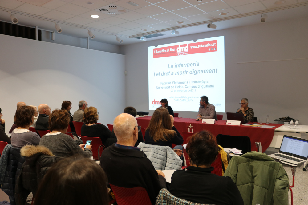 Alumnes d’Infermeria i Fisioteràpia del Campus Igualada-UdL es formen en el dret a morir dignament