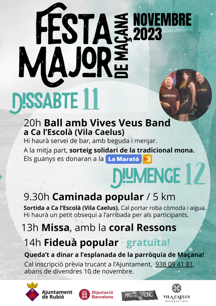 Arriba la festa major d’hivern de Maçana (Rubió)