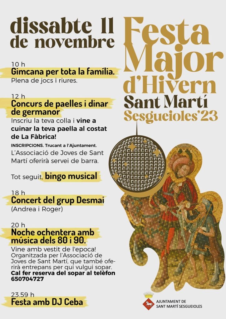 Arriba la festa major d’hivern de Sant Martí Sesgueioles