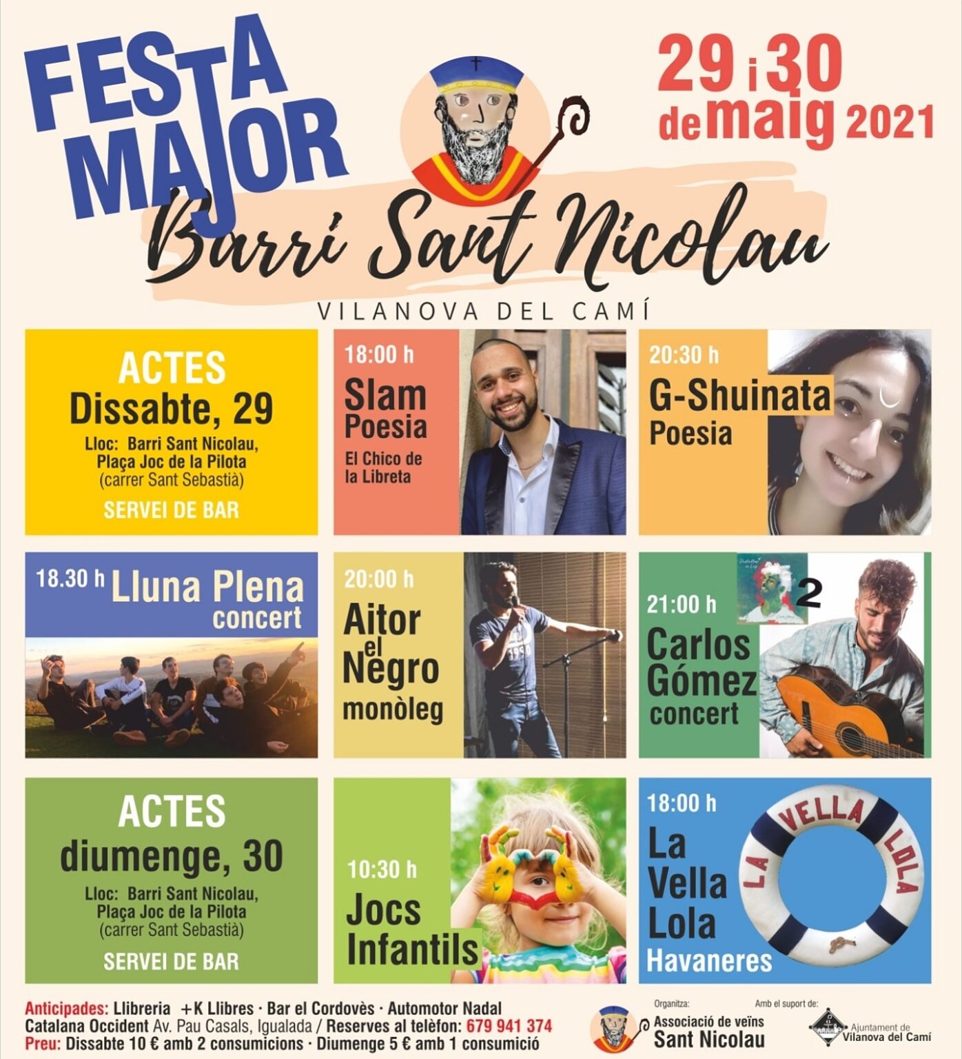 El barri de Sant Nicolau de Vilanova del Camí recupera la seva festa major
