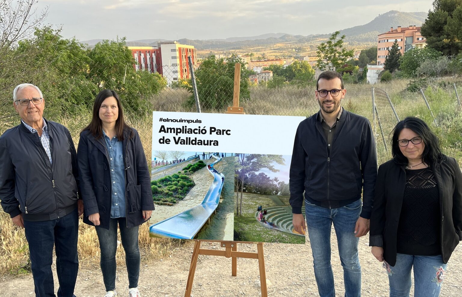 Igualada Som-hi proposa completar el Parc de Valladura fins al Torrent de l’Espelt amb tobogans gegants i un amfiteatre