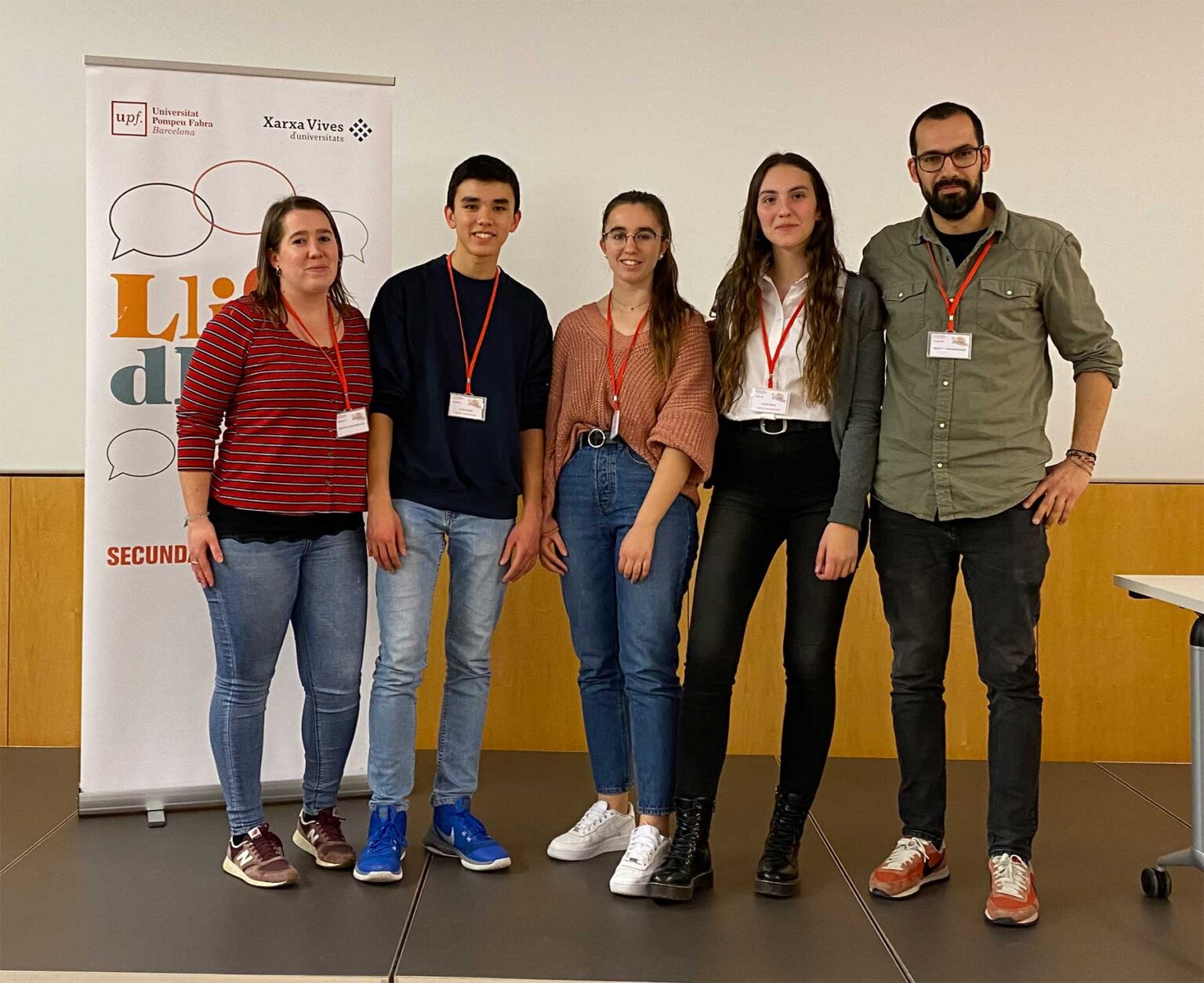 L’equip de l’Institut Joan Mercader d’Igualada, finalista a la Lliga de Debat