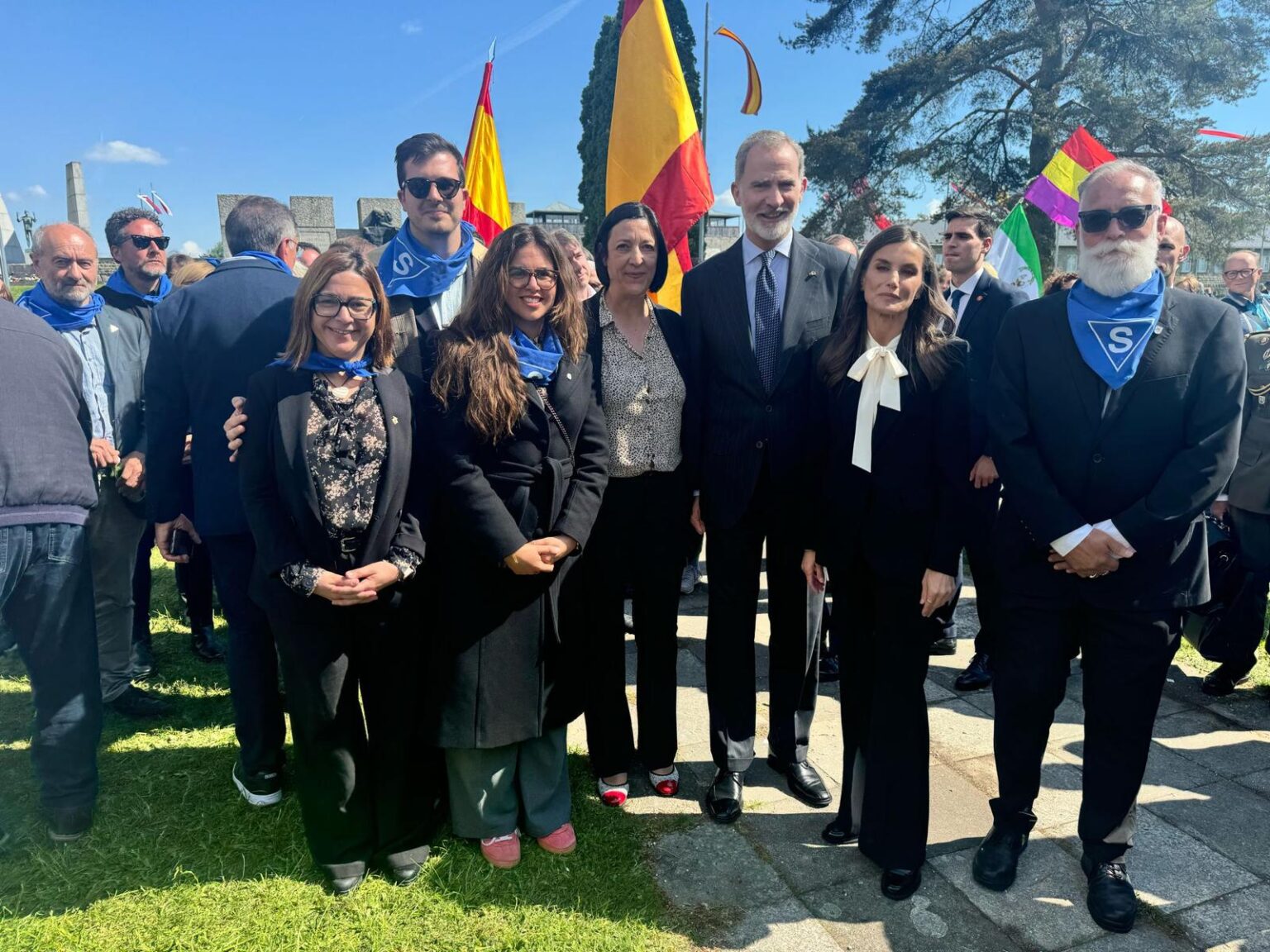 Els alcaldes d’Òdena i Vilanova del Camí, als actes del 80è aniversari de l’alliberament del camp de concentració de Mauthausen