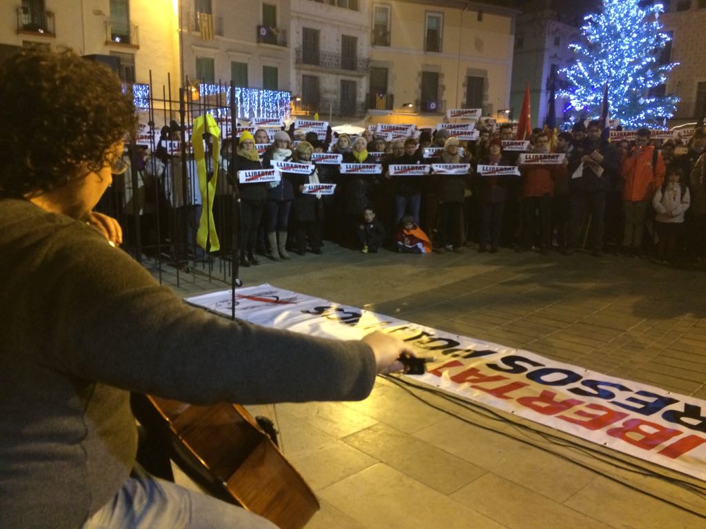 Les places de l’Anoia s’omplen per reclamar l’alliberament de Junqueras, Forn, Sànchez i Cuixart