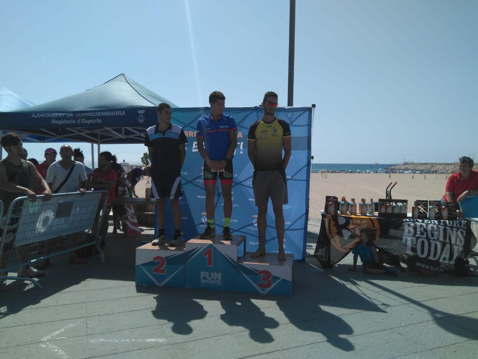 Podis del CAI Triatló Petromiralles a l’Aquatló de Torredembarra