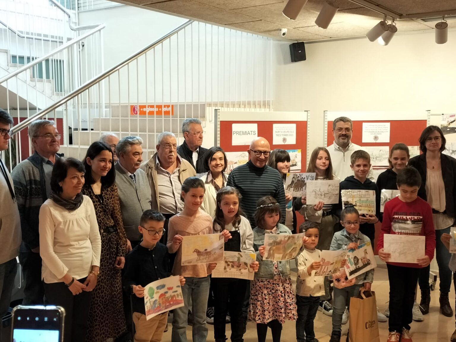 Lliurats els premis del concurs de dibuix dels Tres Tombs d’Igualada