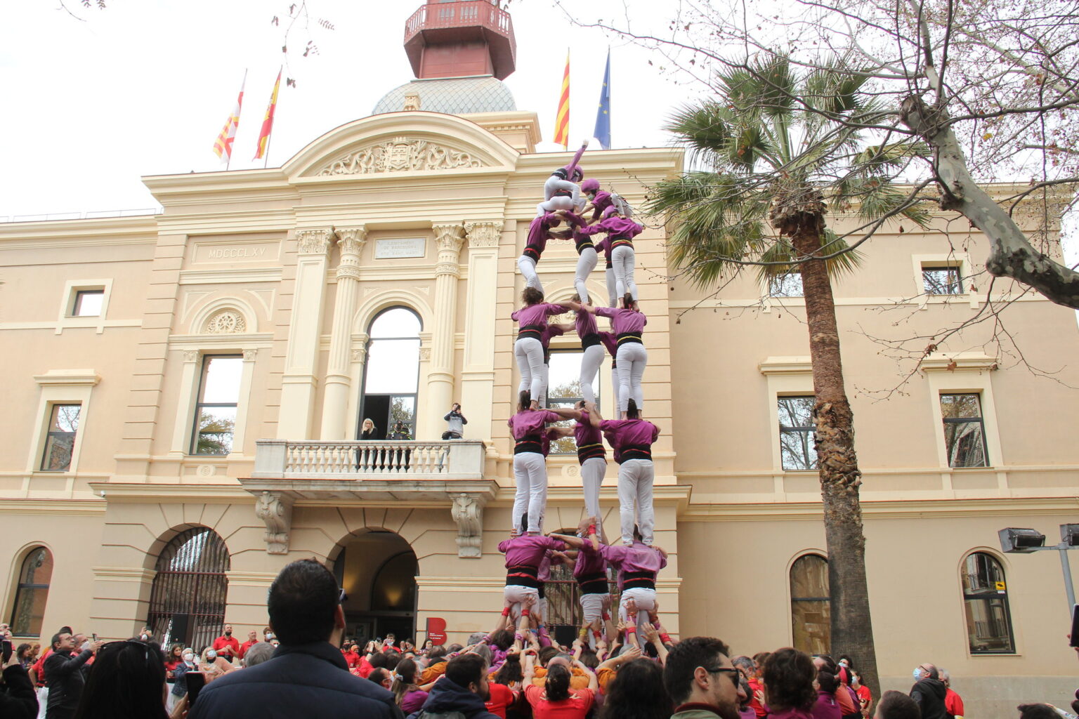 Els Moixiganguers estrenen dos castells a la diada en homenatge a Josep Sala