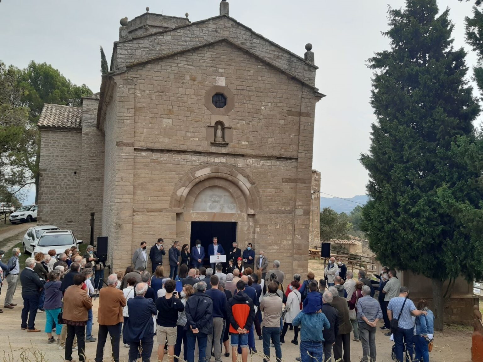 Calonge de Segarra inaugura la restauració de l’església de Santa Fe