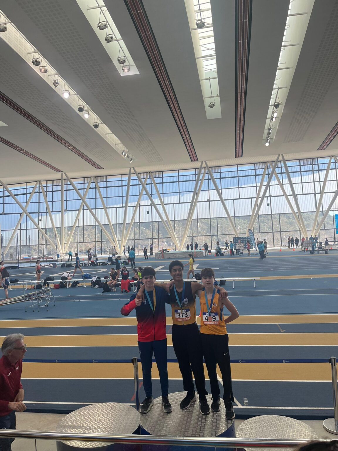 Marc Bertran – CAI – Or en Triple Salt i Bronze en 300 m.ll. al Campionat de Catalunya Sub-16