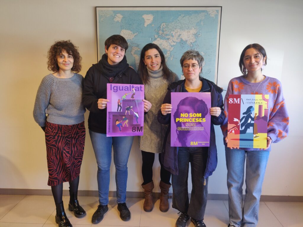 El jove pierenc Arxel Lumbreras, guanyador del concurs de cartells del 8M a la Conca d’Òdena