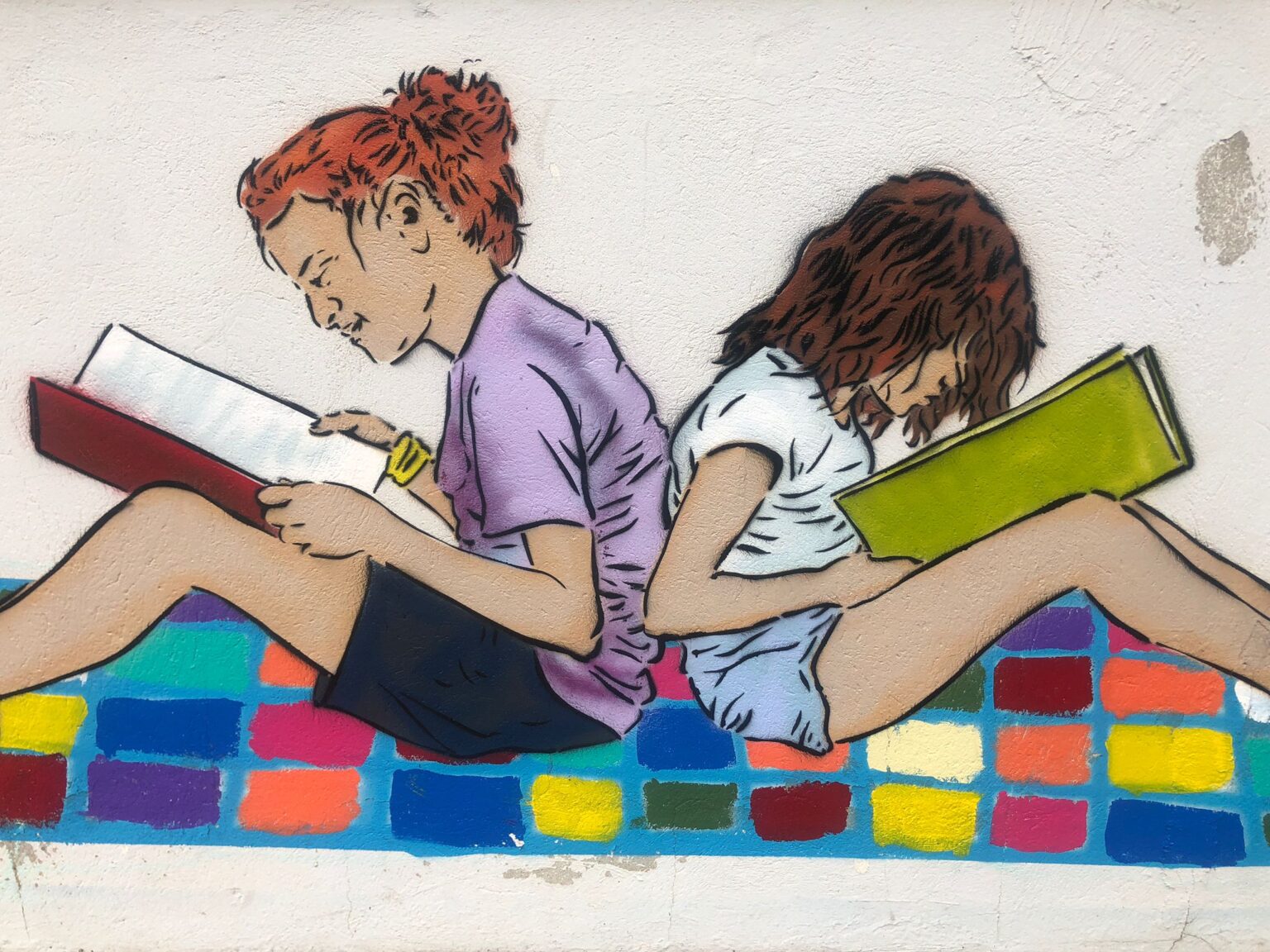 Mural col·laboratiu elaborat per Núria Martí, l’Escola Alta Segarra i el Casal del Poble de Calaf