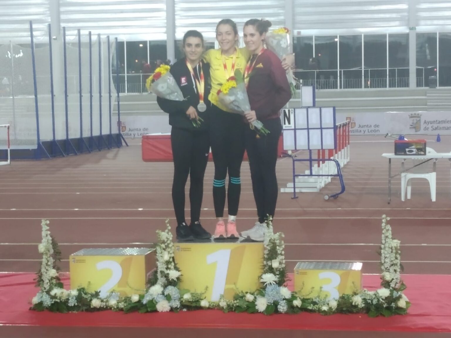 Podis de Nora Taher i Guillem Carner (CAI Petromiralles) al Campionat d’Espanya Sub-23