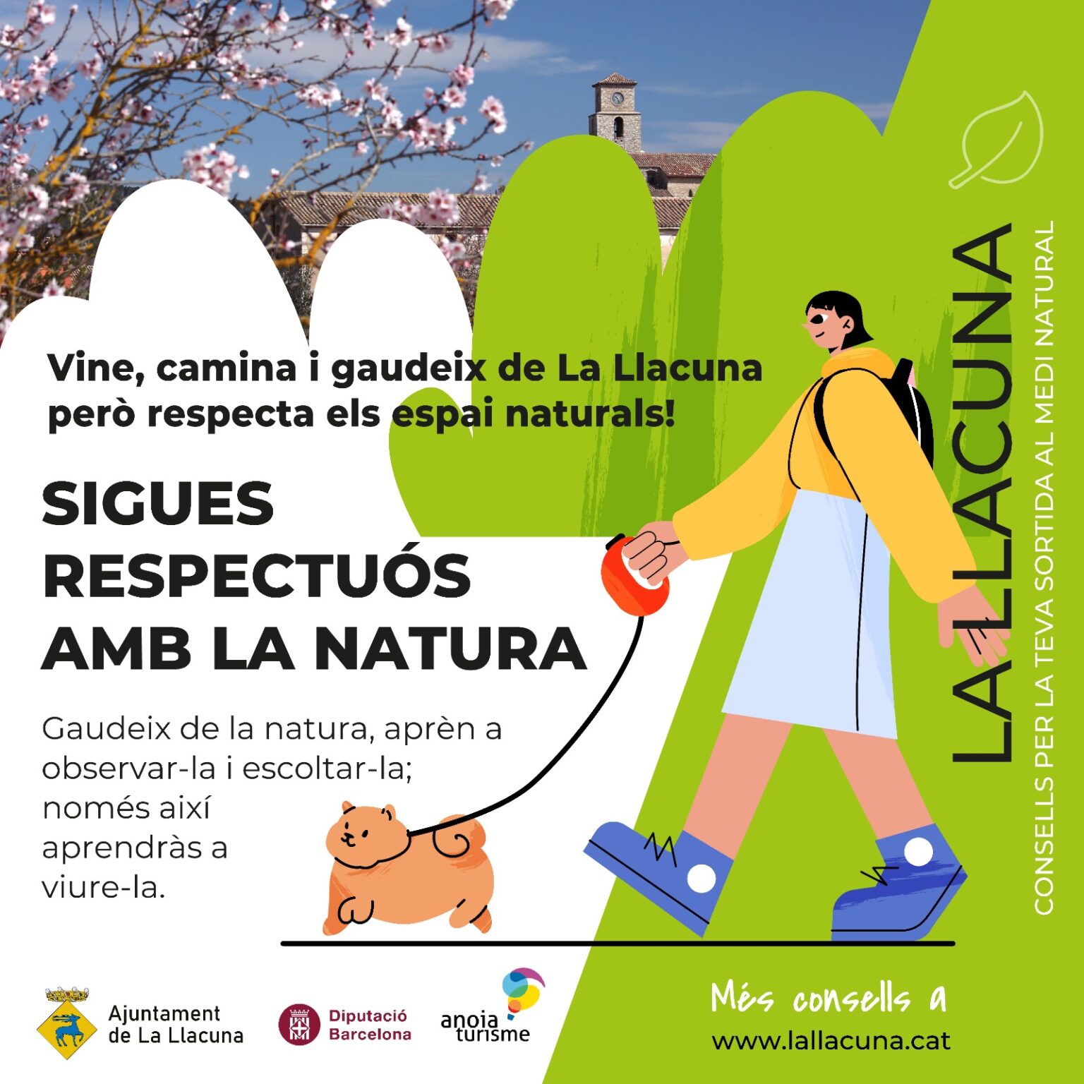 La Llacuna engega una campanya pel respecte dels seus espais naturals