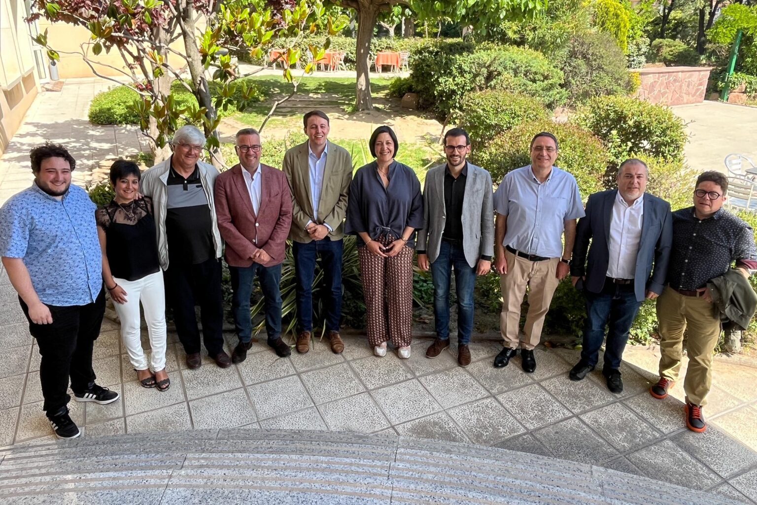 El candidat del PSC a les Eleccions Europees, Javi López, visita l’Anoia