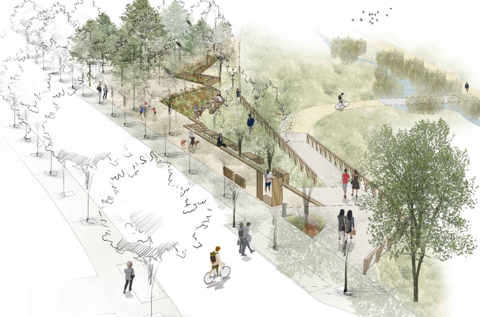Comencen les obres de l’espai que connectarà el Rec amb la Via Blava del riu Anoia