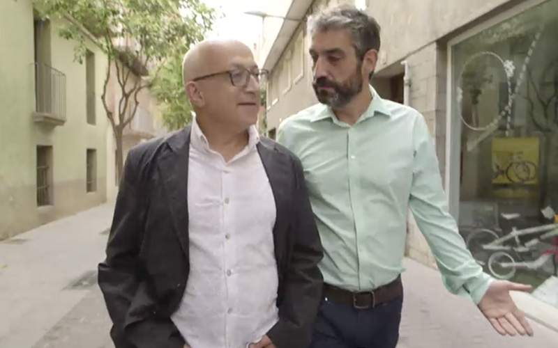 Pere Camps i Roger de Gr&agrave;cia al programa No Ser&agrave; F&agrave;cil (CCMA)