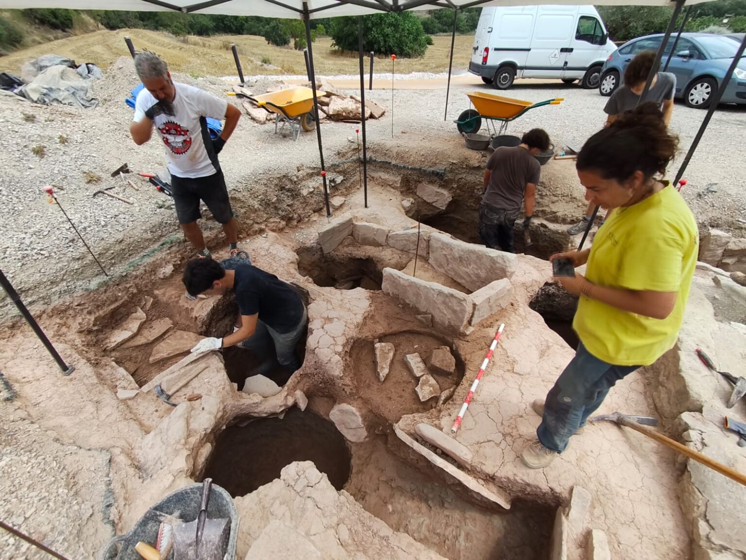 Darrera fase d’excavacions al jaciment arqueològic de Santa Maria de Veciana
