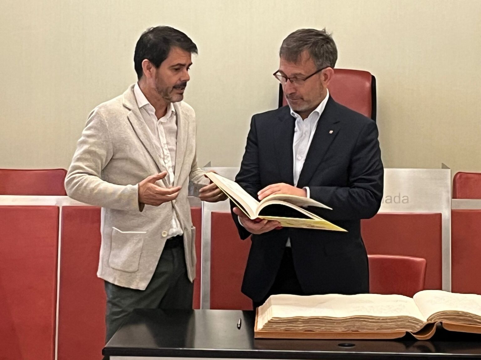 El conseller de Política Lingüística visita Igualada