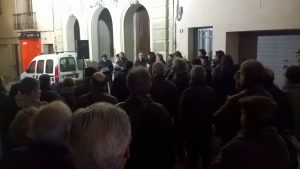 Concentració a Capellades en suport de Carme Forcadell
