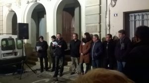 Concentració a Capellades en suport de Carme Forcadell