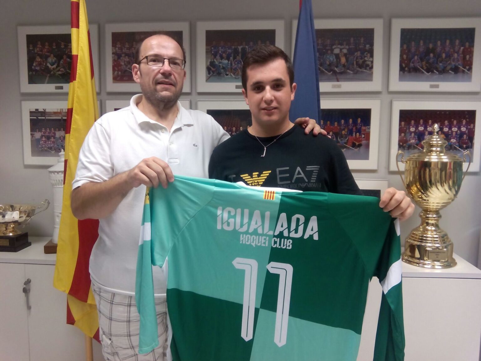 Manel del Valle, segon porter de l’Igualada Hoquei Club