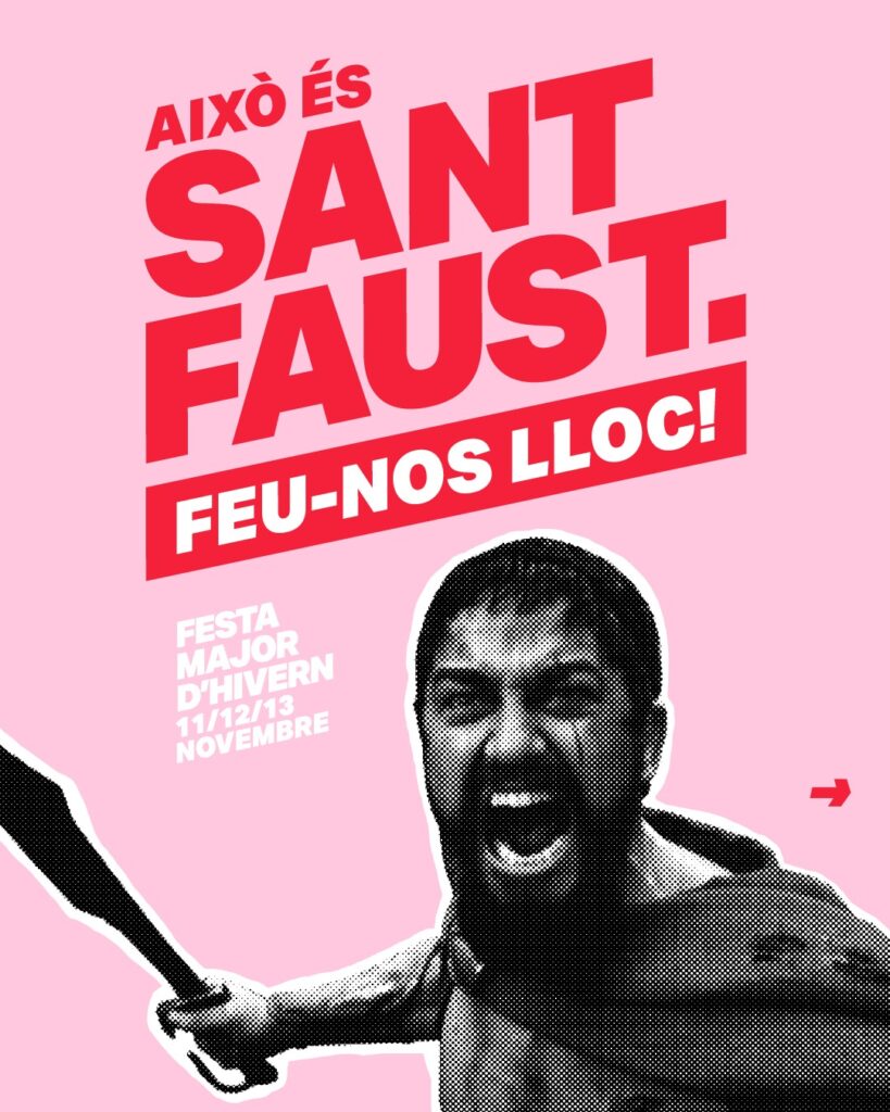 La Coll@nada celebra Sant Faust sota el lema: Feu-nos lloc!