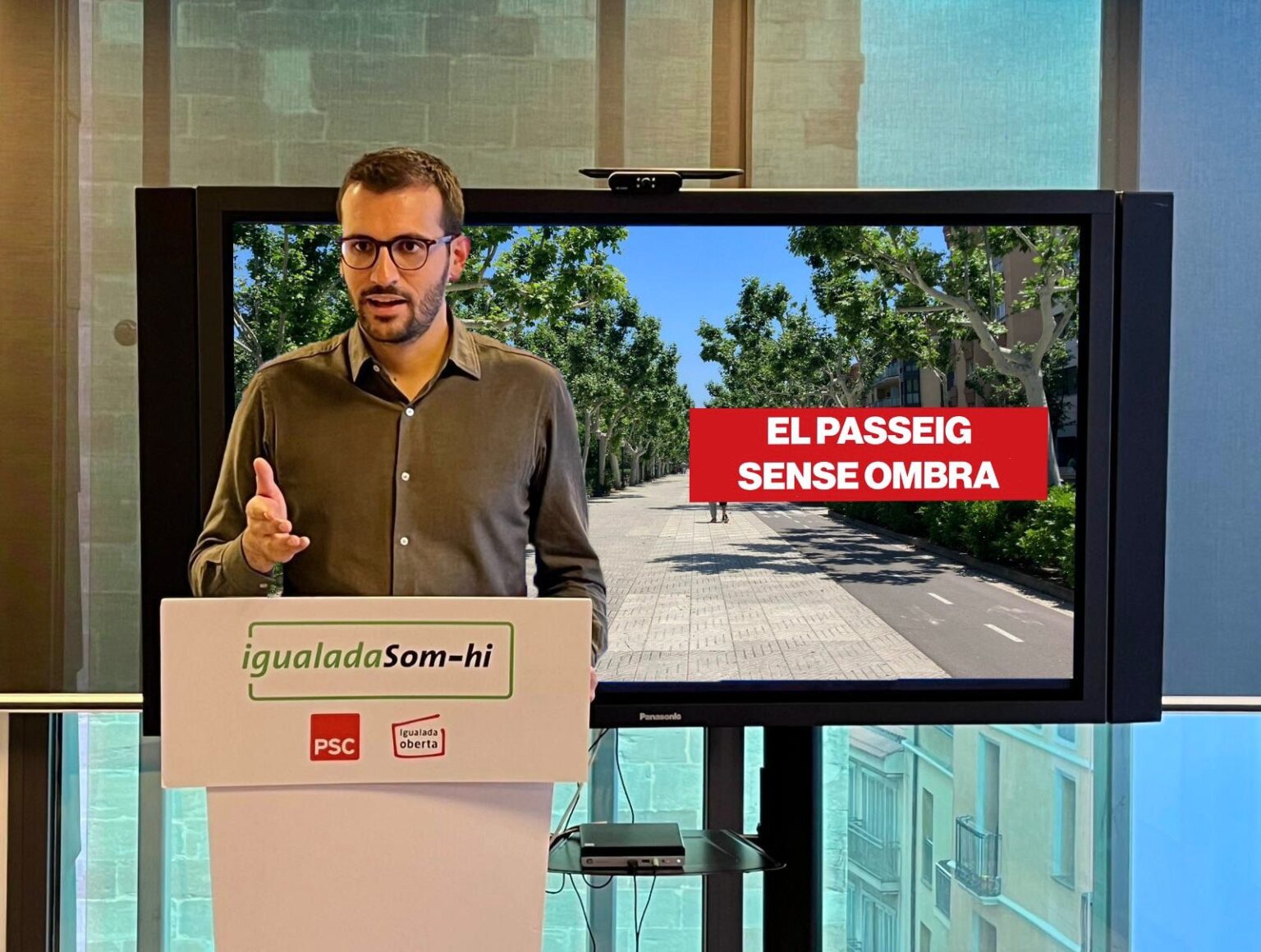 Igualada Som-hi acusa Junts de deixar el Passeig sense ombra i fer “falsos” refugis climàtics