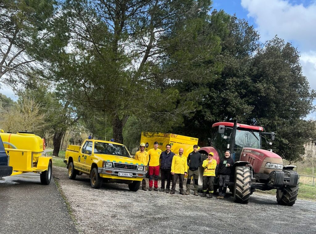 L’ADF de Copons reforça la seva preparació per a la campanya d’incendis amb nova maquinària i exercicis pràctics
