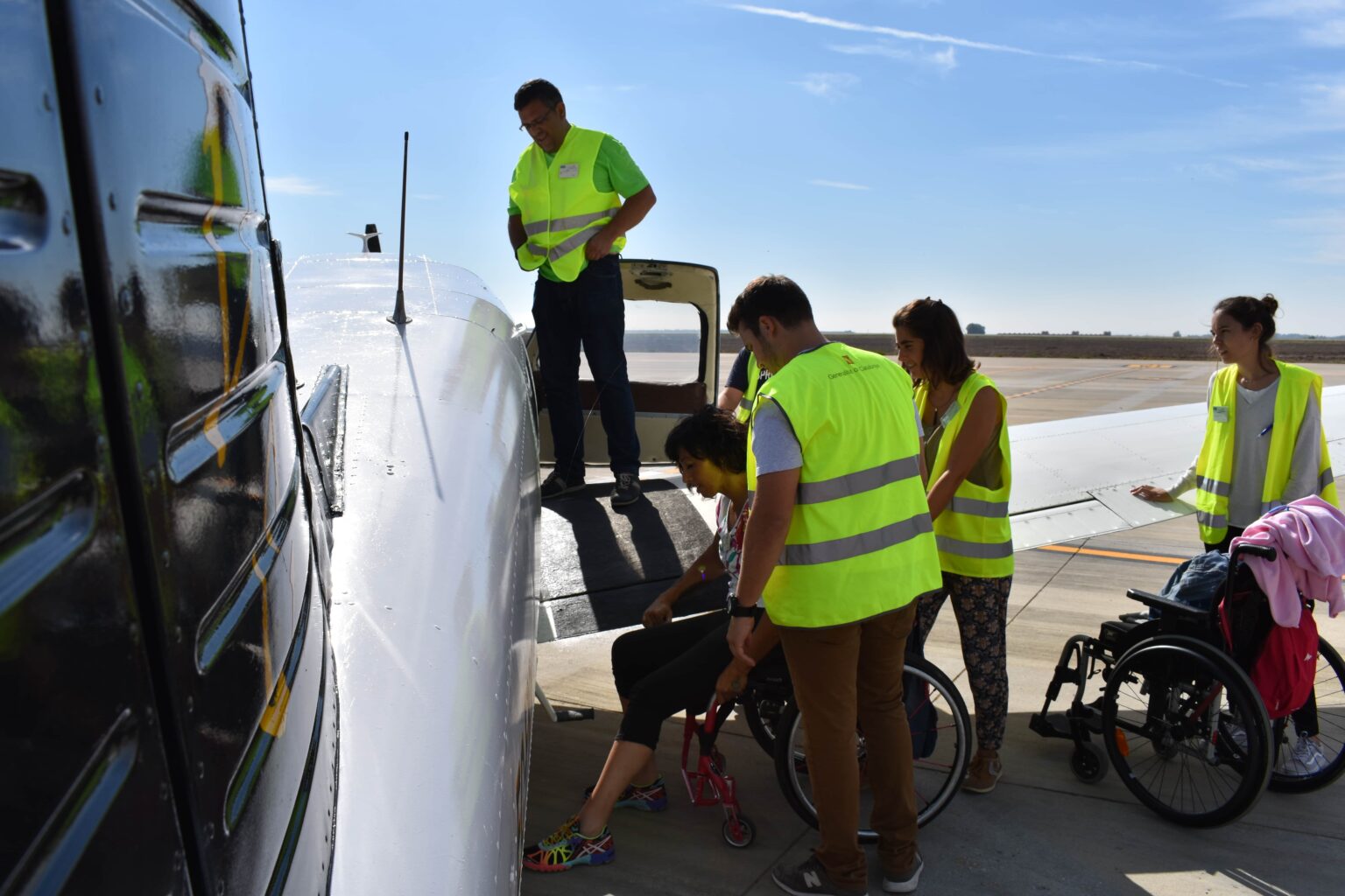 Un centenar de persones amb discapacitat volarà per primer cop a l’aeròdrom Igualada-Òdena