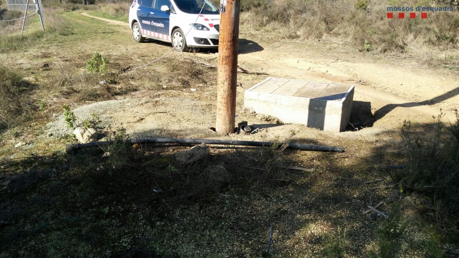 Un detingut per fer 23 robatoris de cable telefònic a l’Anoia i l’Alt Penedès