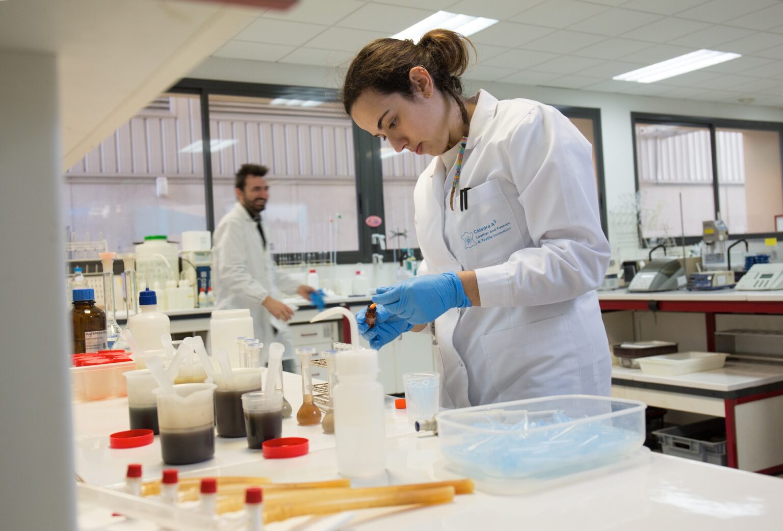 Es desenvolupa al Campus Universitari d’Igualada un nou adob de pells a partir dels pinyols de raïm