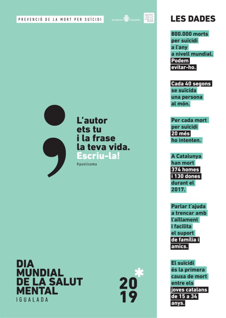 Igualada commemora el Dia Internacional de la Salut Mental