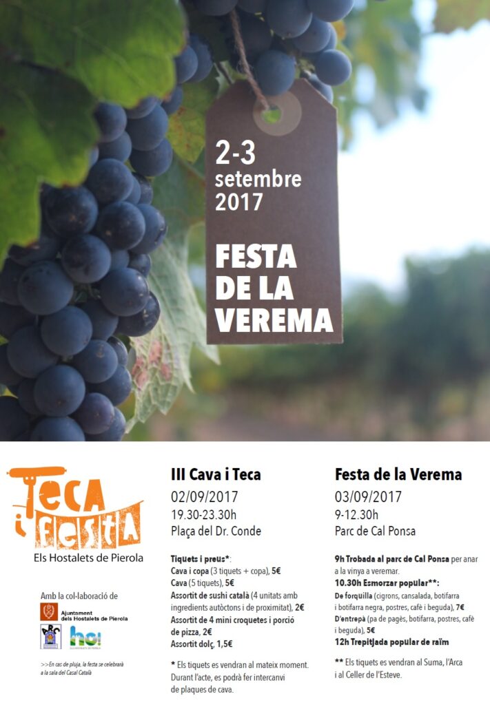 Hostalets de Pierola viurà una jornada de tast de vins i caves