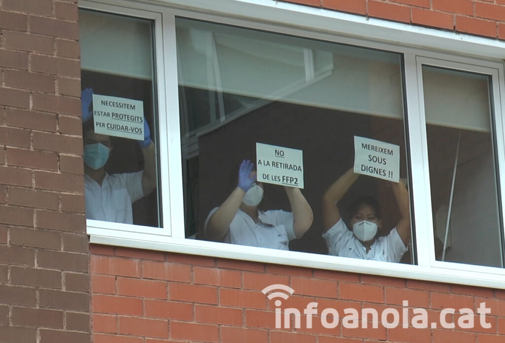 L’Hospital d’Igualada limitarà l’ús de les mascaretes FFP2 a les pràctiques de ‘risc específic’
